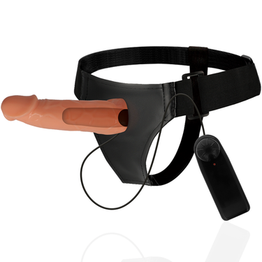 Imbracatura cava regolabile con vibratore per aumentare le dimensioni